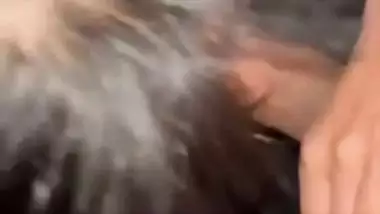 An 18-year-old college girl sucks a big Indian dick