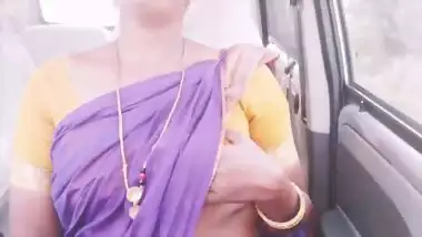 Indian maid car sex Telugu dirty talks.