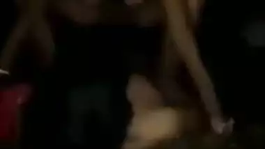 Village XXX whore has pussy fucked by Desi neighbour in the fresh air