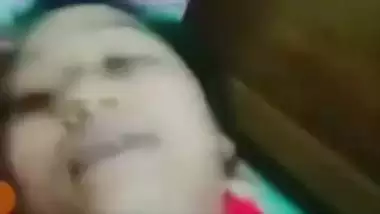 Selfie video call of sexy girlfriend showing nude body