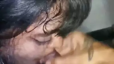 Chubby girl from Goa records her Indian blowjob for vlog