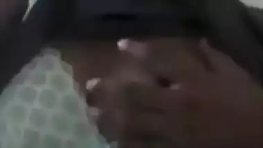 Horny girl shows boobs on video call to lover viral MMS