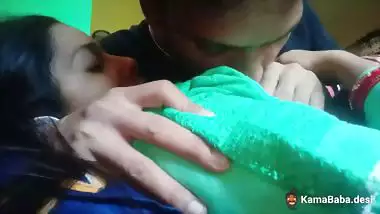 Boob sucking of a friend’s hot and desi wife