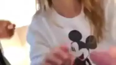 XXX Vacation in India! Hot blonde slut and two big cocks! White & Black