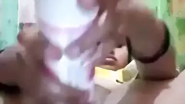 Desi babe using room freshener bottle to masturbate