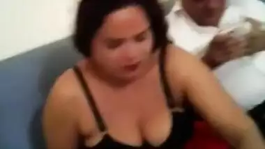 Busty Desi beauty wants sex and tries to draw husband's attention