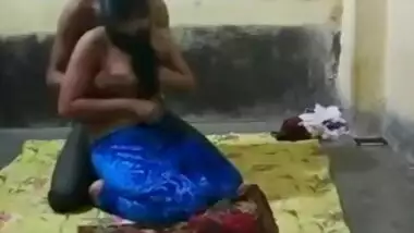 Man approaches Desi girlfriend from behind and feels up her XXX boobies