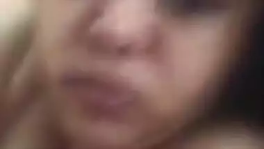 Likable Desi wife is filled with a desire to demonstrate her tits